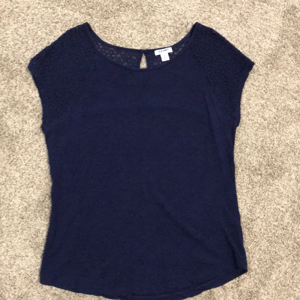 Navy Blue Old Navy with Lace Detail Top.